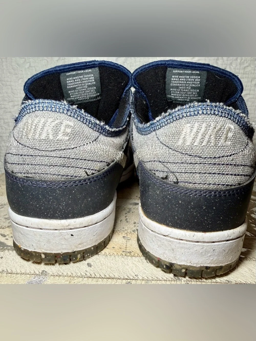 Nike SB Dunk Low Pro E “Crater” Grey Navy Size 9